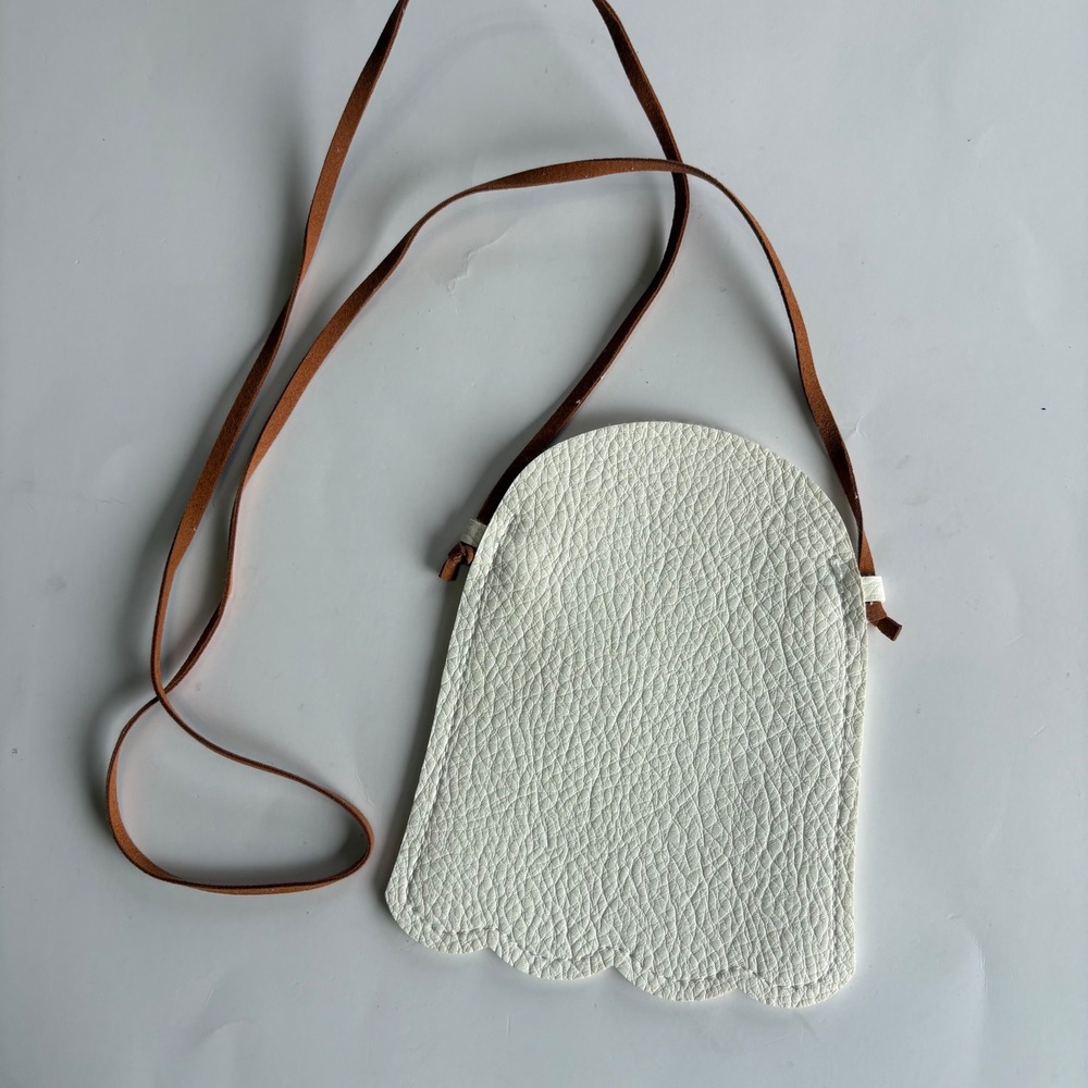 Kids Mini Ghost‎ Crossbody Bag Halloween Fall Costume Party Faux Leather NEW - Picture 2 of 4